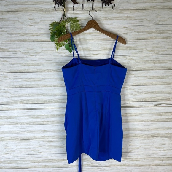 Revolve Superdown Blue Fabiana Ruched Side Mini Dress - Picture 5 of 5